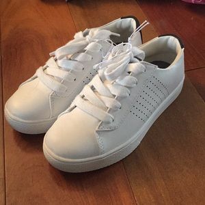White Wiley low tops